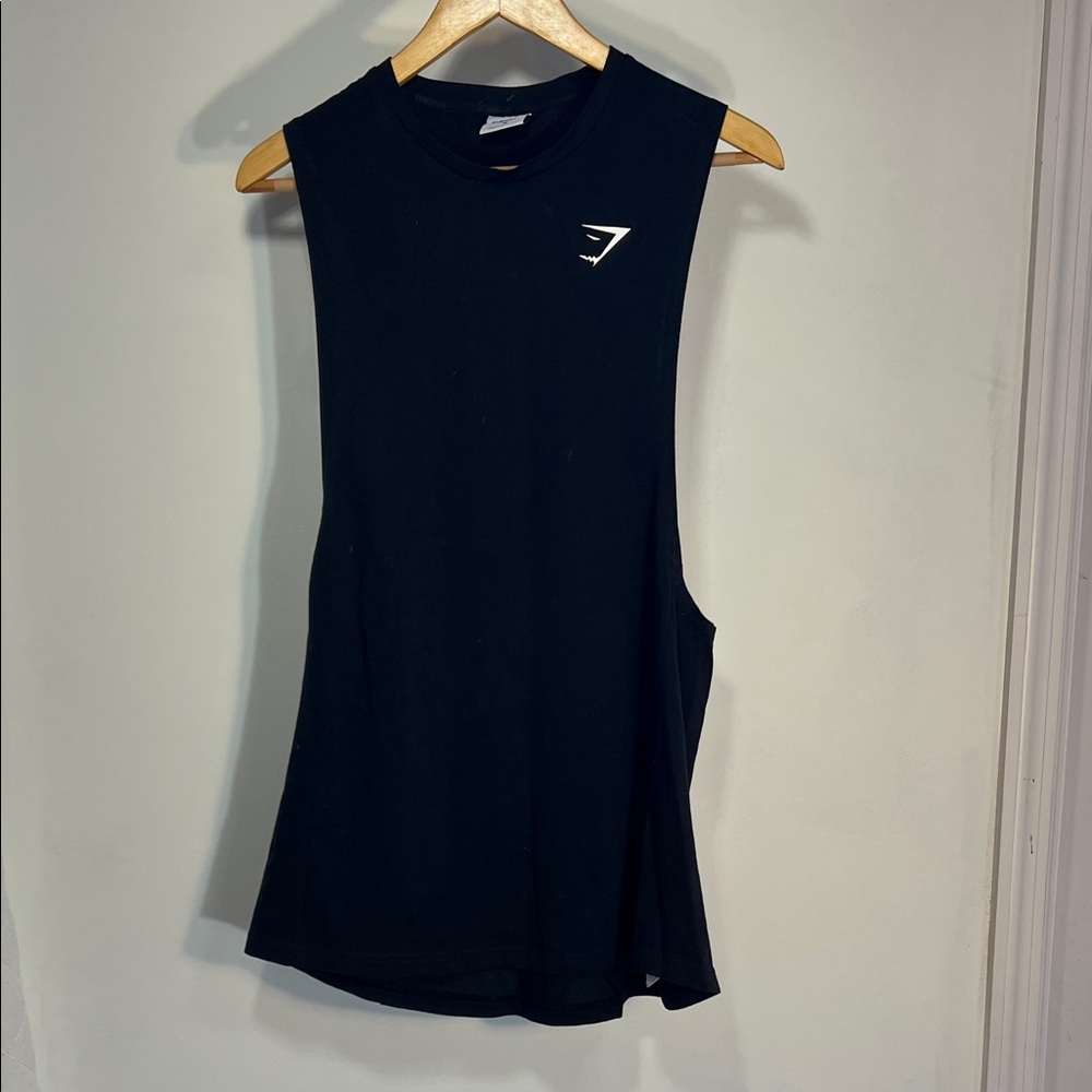Men's Black Sleeveless Gym Tank by Gym Rats